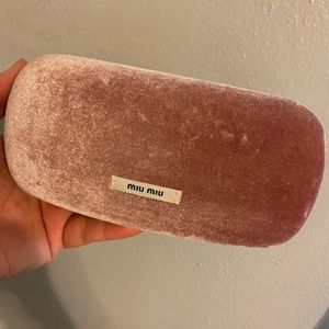 Pink sunglasses case
